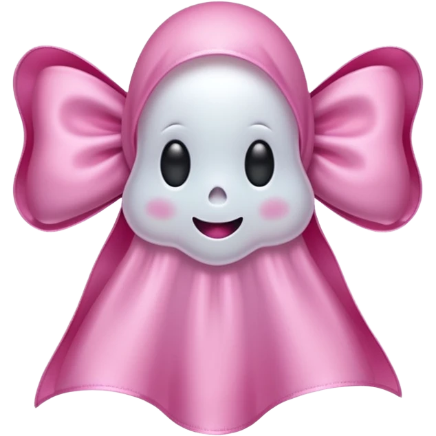 bow pink with ghost emoji