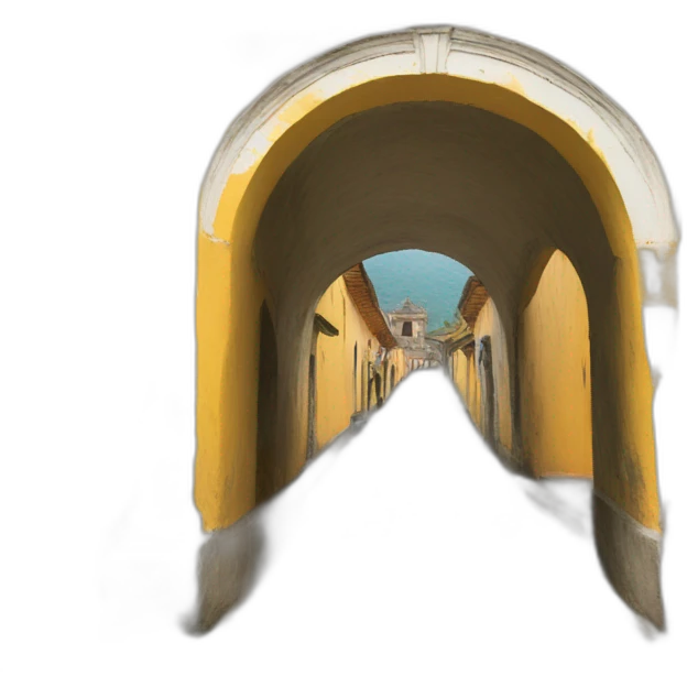 Antigua Guatemala yellow Arch emoji