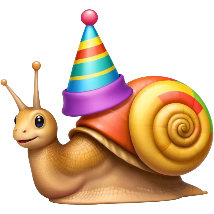 Party snail emoji