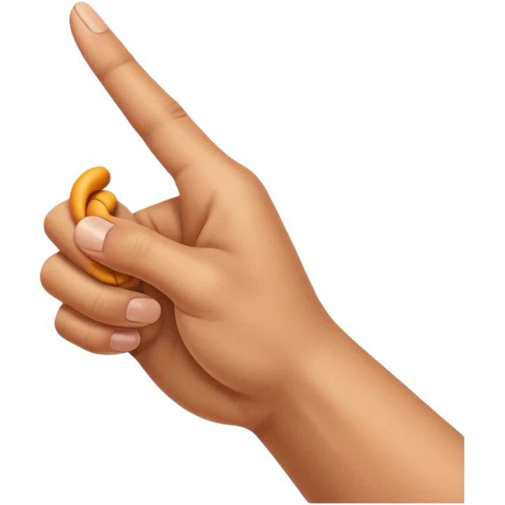 Twist to the side and bend the finger emoji