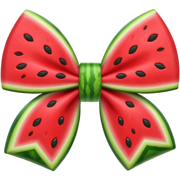 Watermelon bow emoji