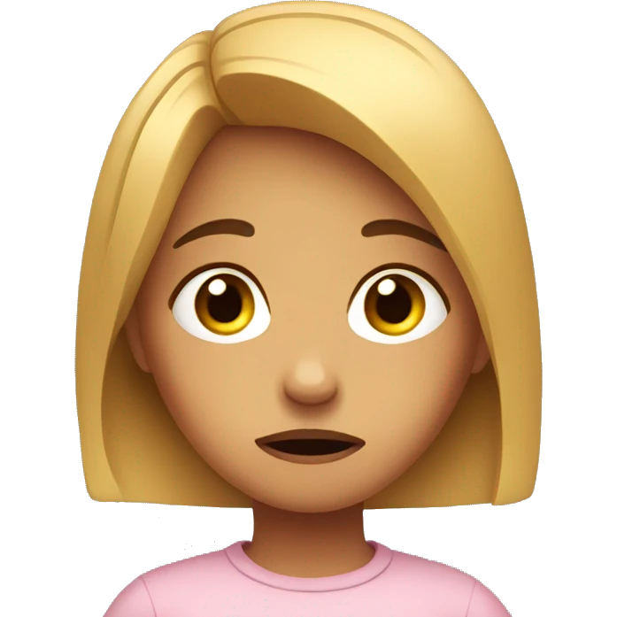 anxious girl emoji
