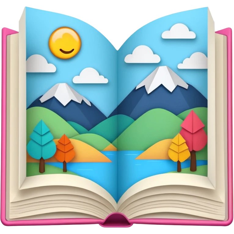 a story picture foldable book emoji
