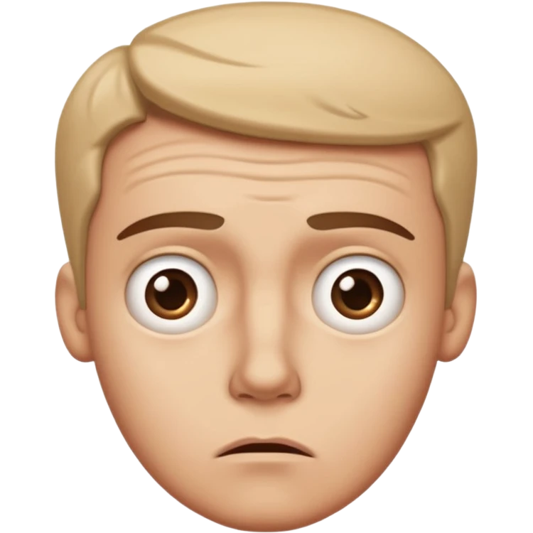 confused looking face emoji