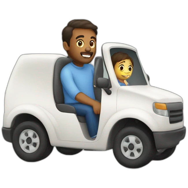 Dad leaving family to get milk emoji