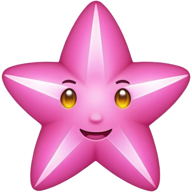 Star glowing in pink  emoji