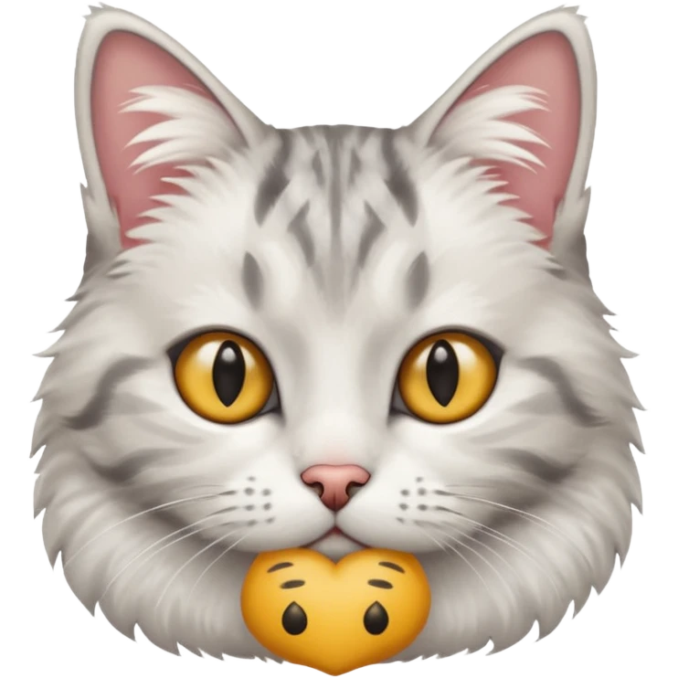 Salty cat emoji