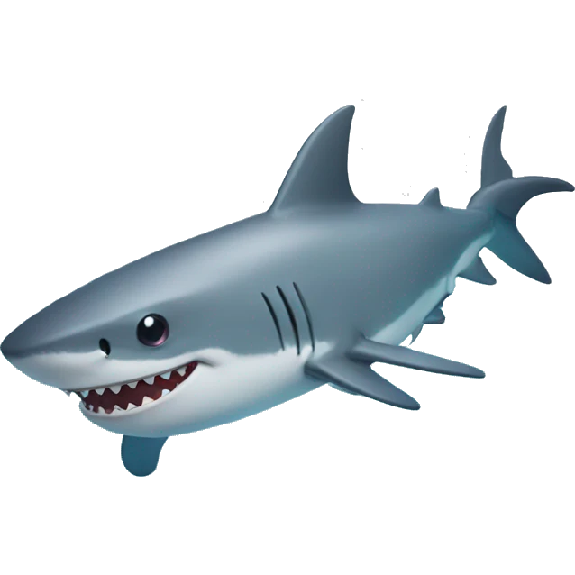 Silly shark  emoji
