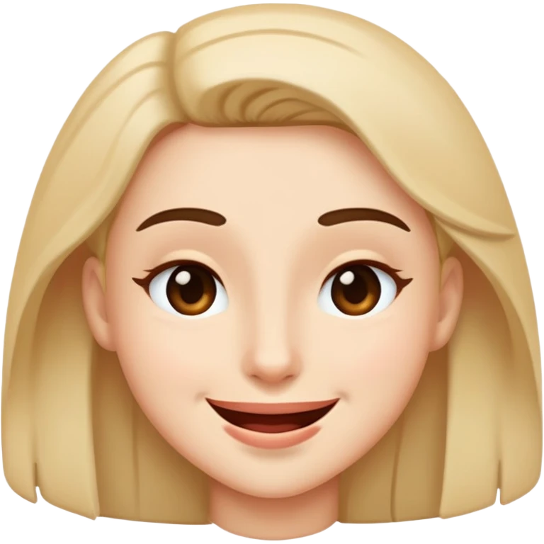 Obvious wink with smile not teeth emoji