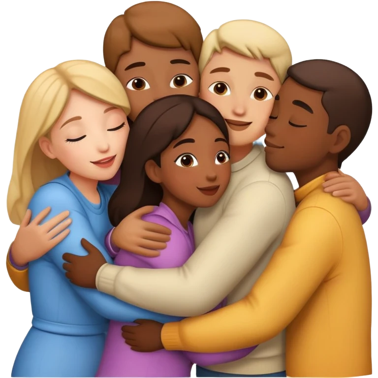 Hugs and kisses emoji