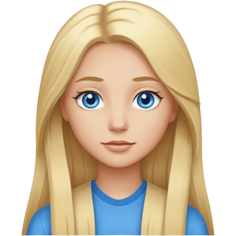 Skylar Shaye with long blonde hair emoji