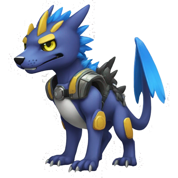  kawaii cool edgy Digimon-Fakemon-animal full body emoji