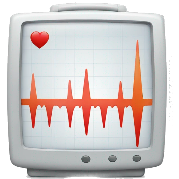 ECG monitor emoji