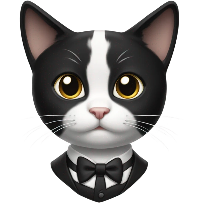 Tuxedo cat emoji