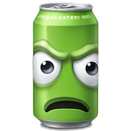 White can monster energy drink emoji