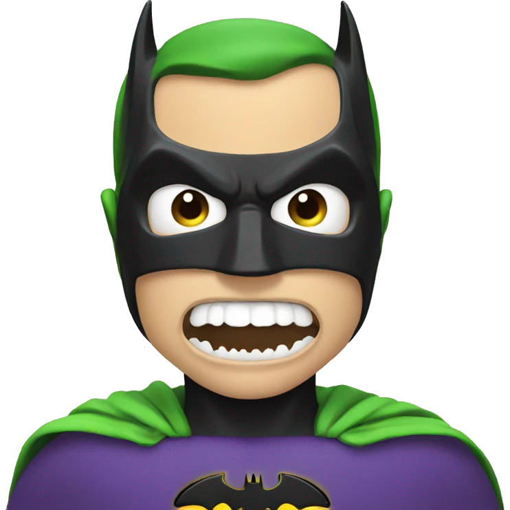 Batman eat breath emoji