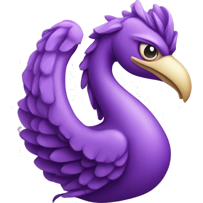 Simorgh, violet emoji