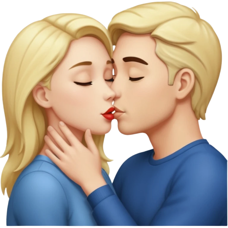 Video of two adults kissing passionately  emoji