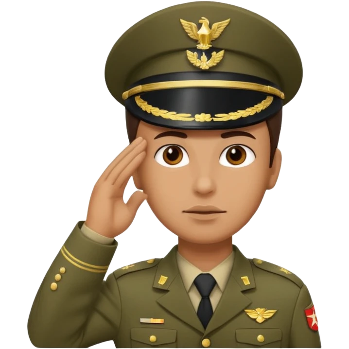 soldier saluting emoji