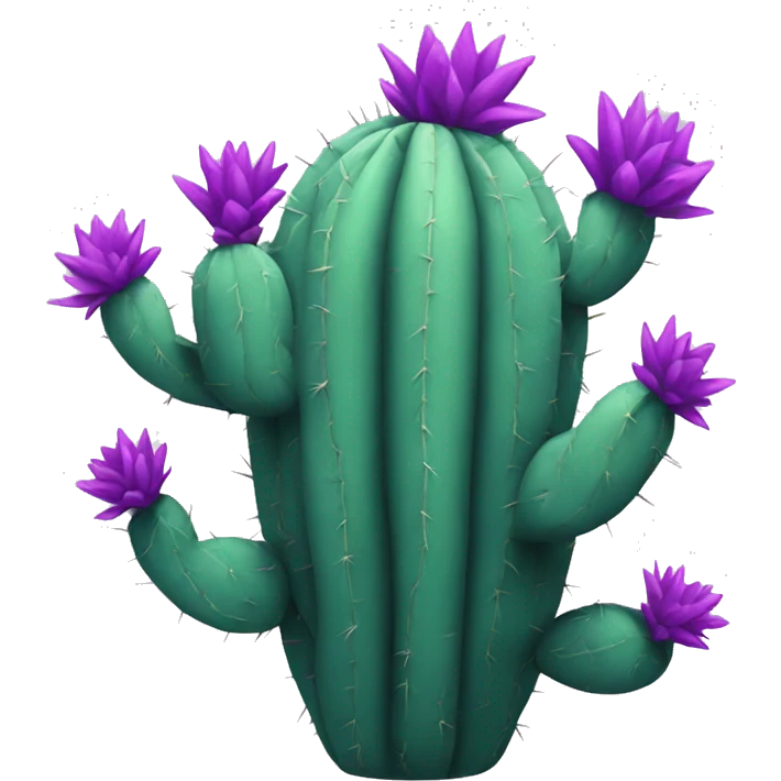Purple cactus  emoji