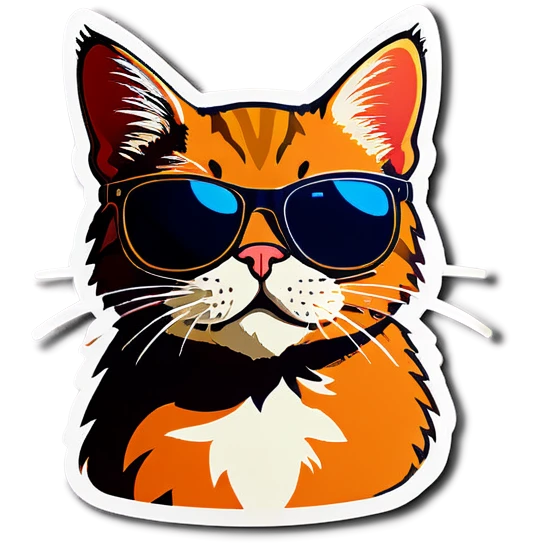 Cat with sunglasses emoji