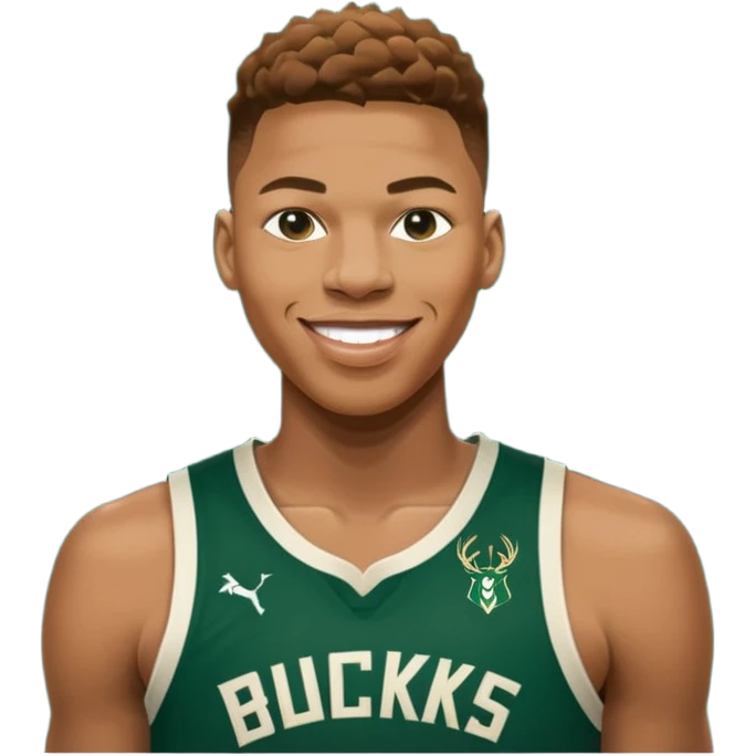 giannis smiling Bucks number 34 emoji
