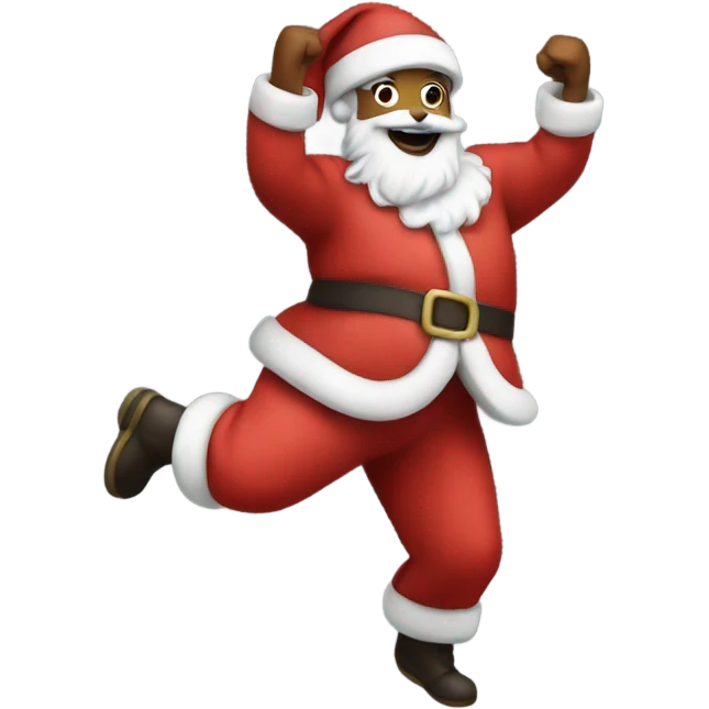 Santa dancing emoji