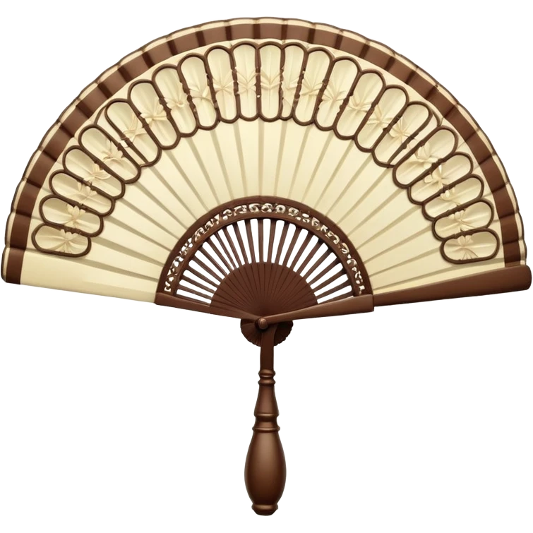 Fan: An open, handheld fan, often associated with opera or classic theatre emoji