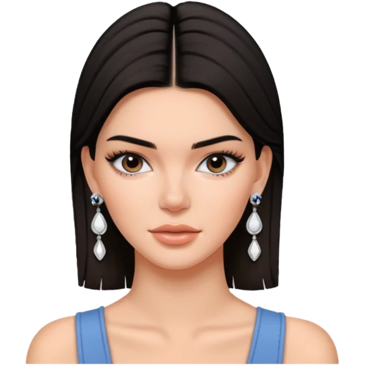 kendall jenner with earrings emoji