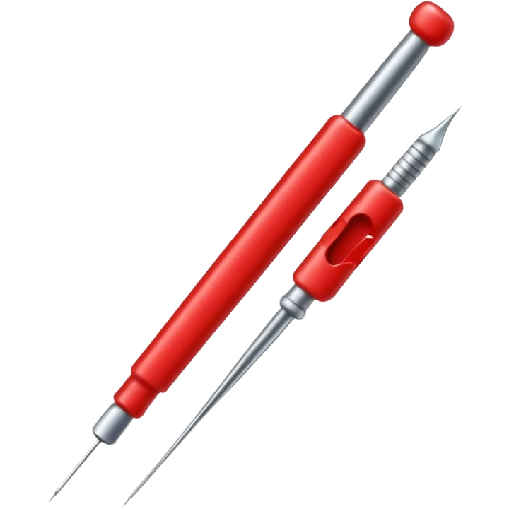 Sewing Needle  with a thread  emoji