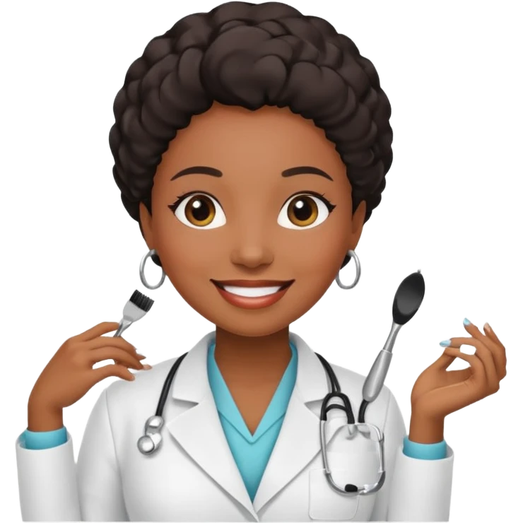 Black women beautician emoji
