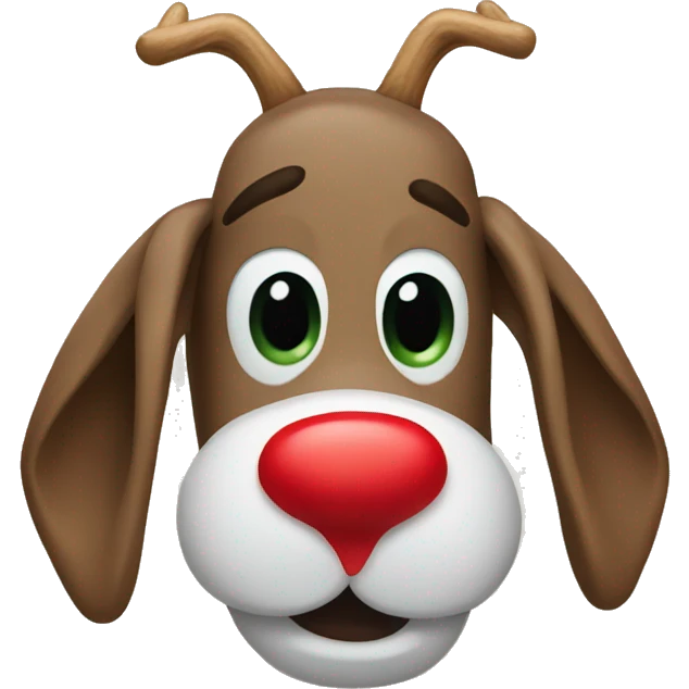 Red Nosed Reindeer emoji