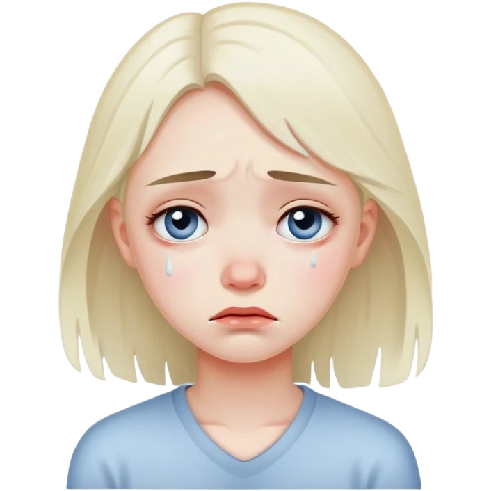 Sad girl emoji