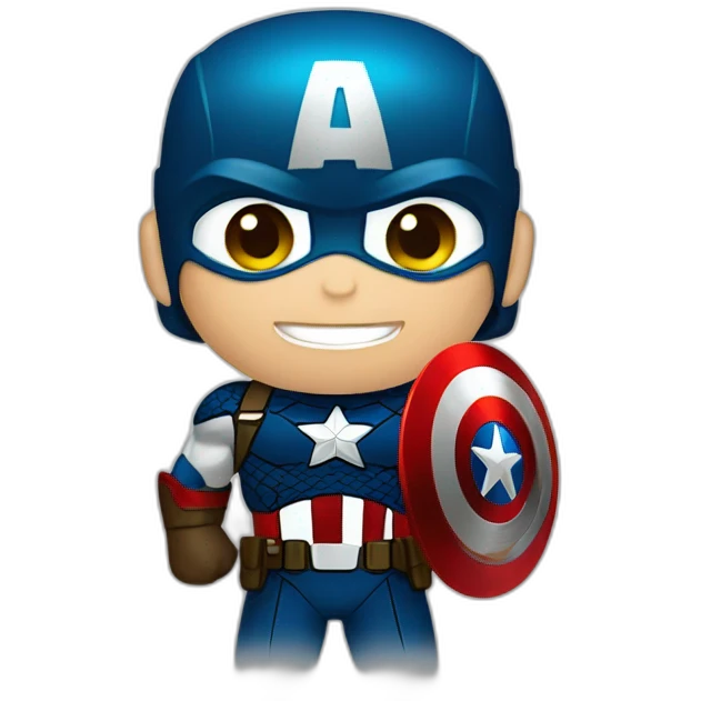 Captain America with shield emoji