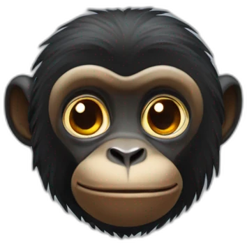 black monkey from bulgaria emoji