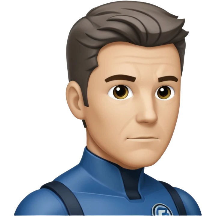 reed richards from fantastic four with grey side burns emoji