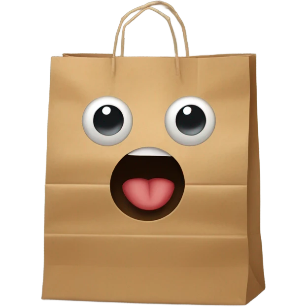 paperbag head emoji emoji