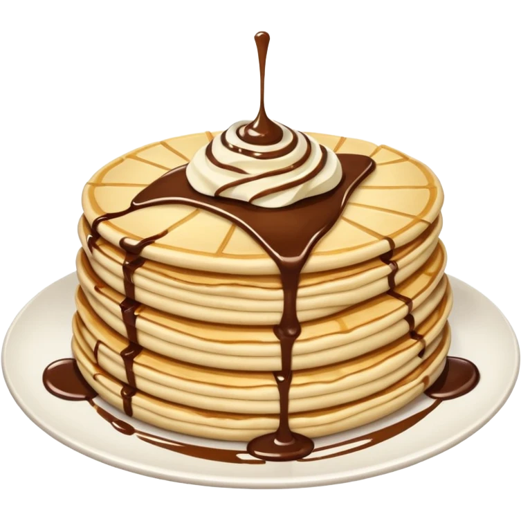 Crepes with nutella emoji
