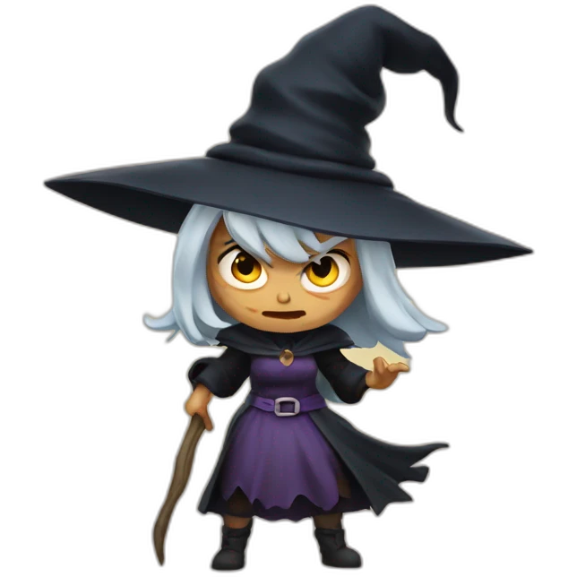 Angry witch emoji
