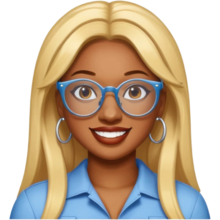 Megan Thee Stallion wear glasses emoji