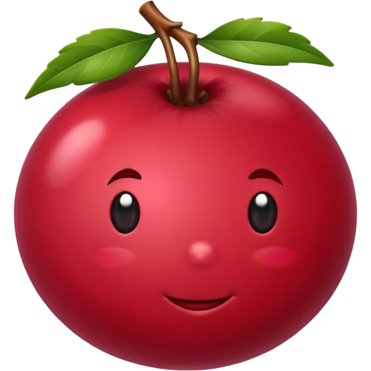 a cranberry emoji