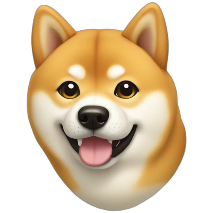 shiba up side down emoji