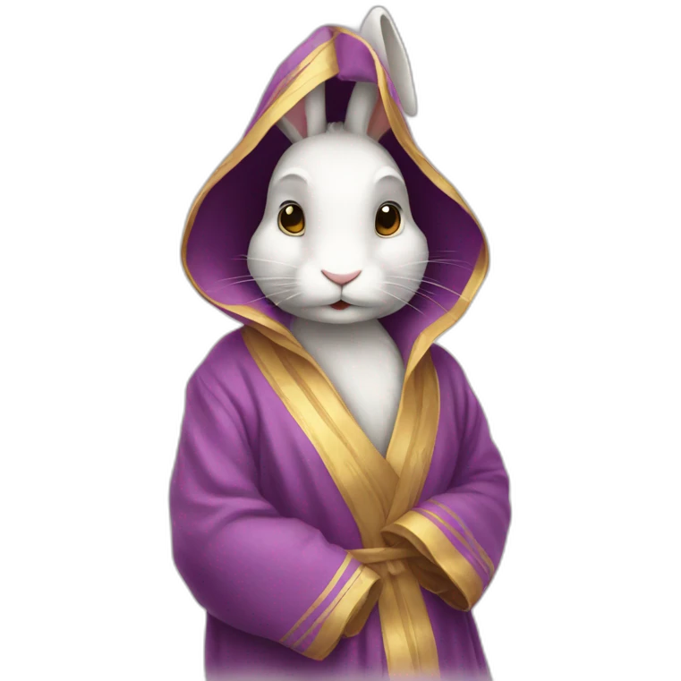 Lapin en robe emoji