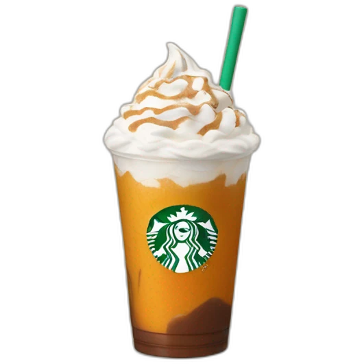 Starbucks pumpkin cream cold foam chai ice late emoji