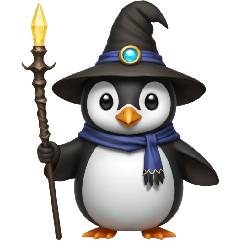 Penguin Wizard emoji