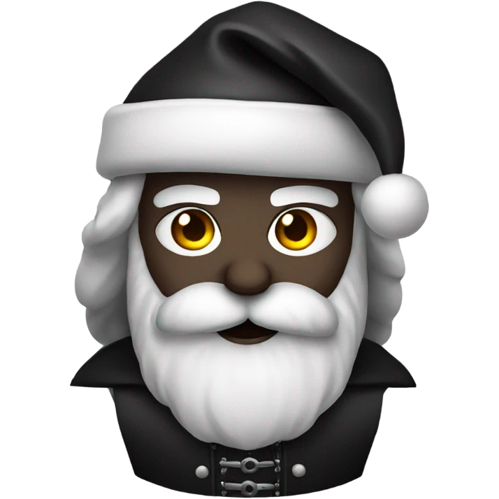 goth santa emoji
