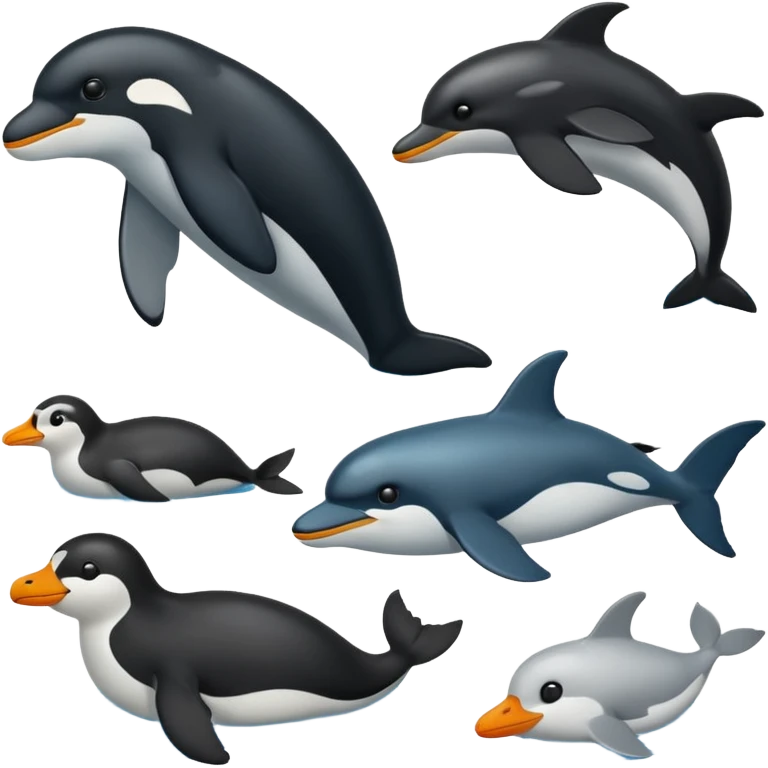 Antarctic animals emoji
