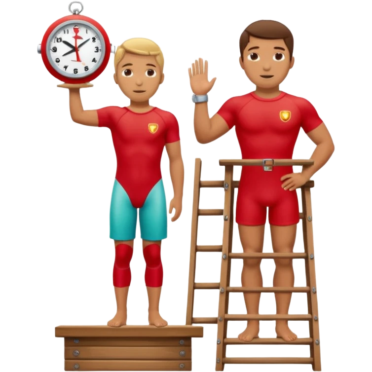 Lifeguard on watch tower emoji