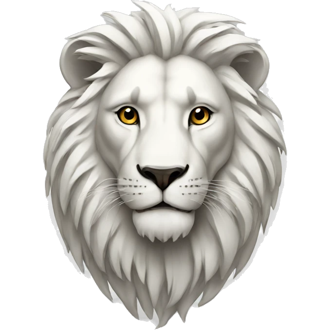 Lion white emoji