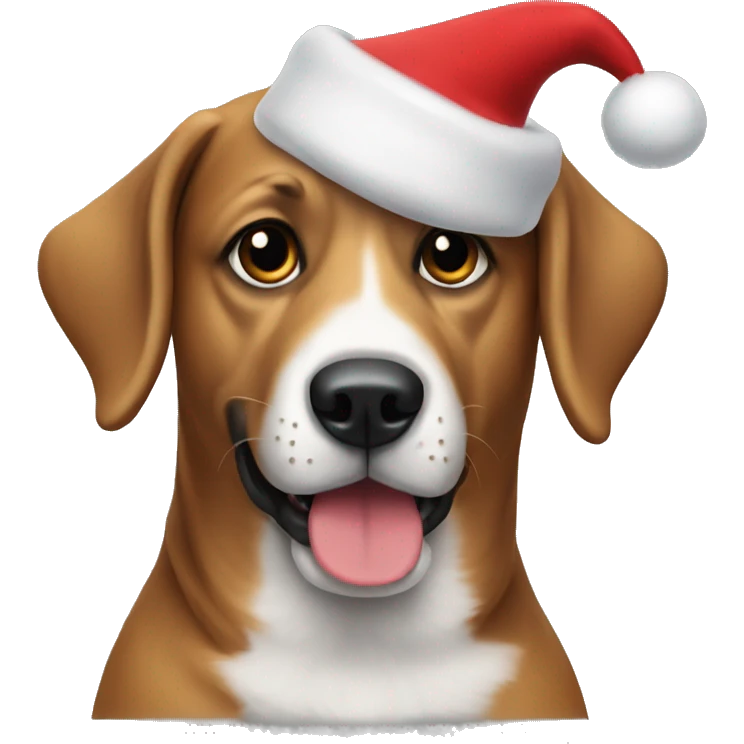 Dog Santa emoji
